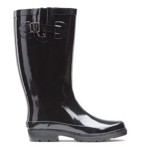 Sugar Black Gusset Robby Rainboots